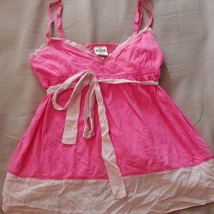 PINK by Victoria's Secret Pink Tie-Front PJ Top